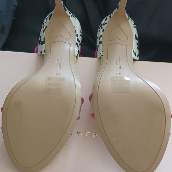 Sophia webster sandals size 40 pink and green - Picture 3 of 3